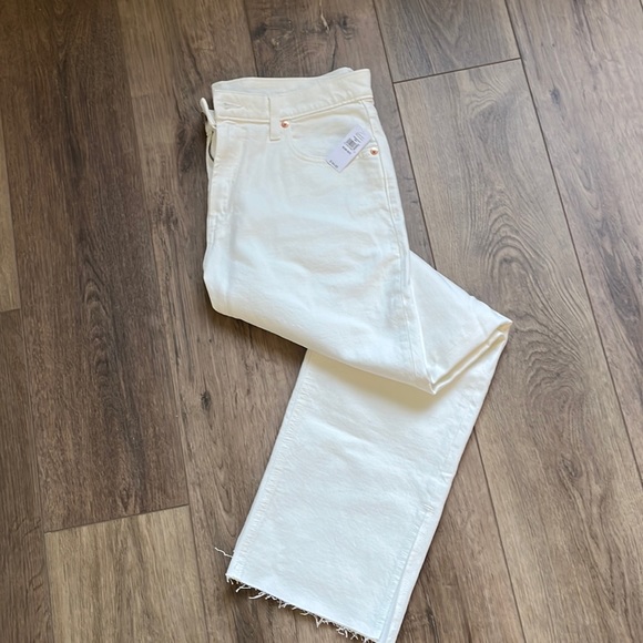 Gap white denim size 29/8 loose mid rise - Picture 1 of 6